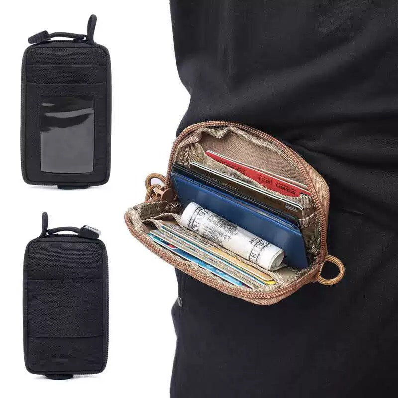 Mens Tactical EDC Pouch Wallet Key Waist Bag Purse Coin ID Card Organizer Holder