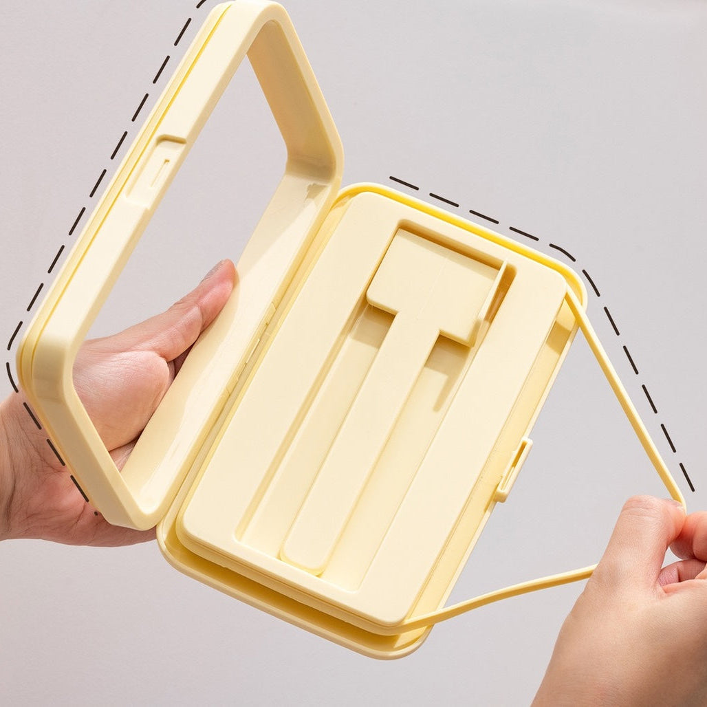 The Great Indian Butter Box™ | Airtight Butter Storage Container for 500g Butter Slabs | Built-in Magnetic Butter Spreader | BPA-Free Clear Butter Keeper with Silicone Seal | Fridge Organizer for Salted & Unsalted Butter