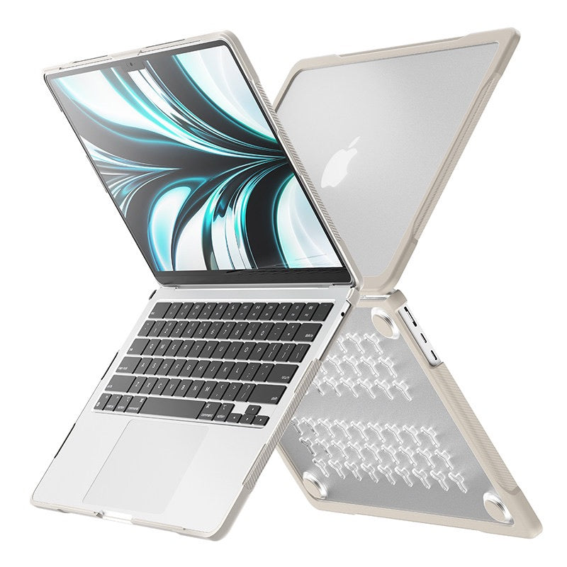 MacBook Hard Carbon fibre Bumper Shell Case for MacBook Air with Silicone Keyboard Cover