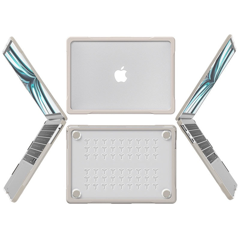 MacBook Hard Carbon fibre Bumper Shell Case for MacBook Air with Silicone Keyboard Cover