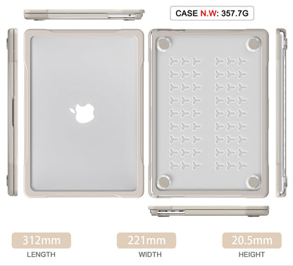 MacBook Hard Carbon fibre Bumper Shell Case for MacBook Air with Silicone Keyboard Cover