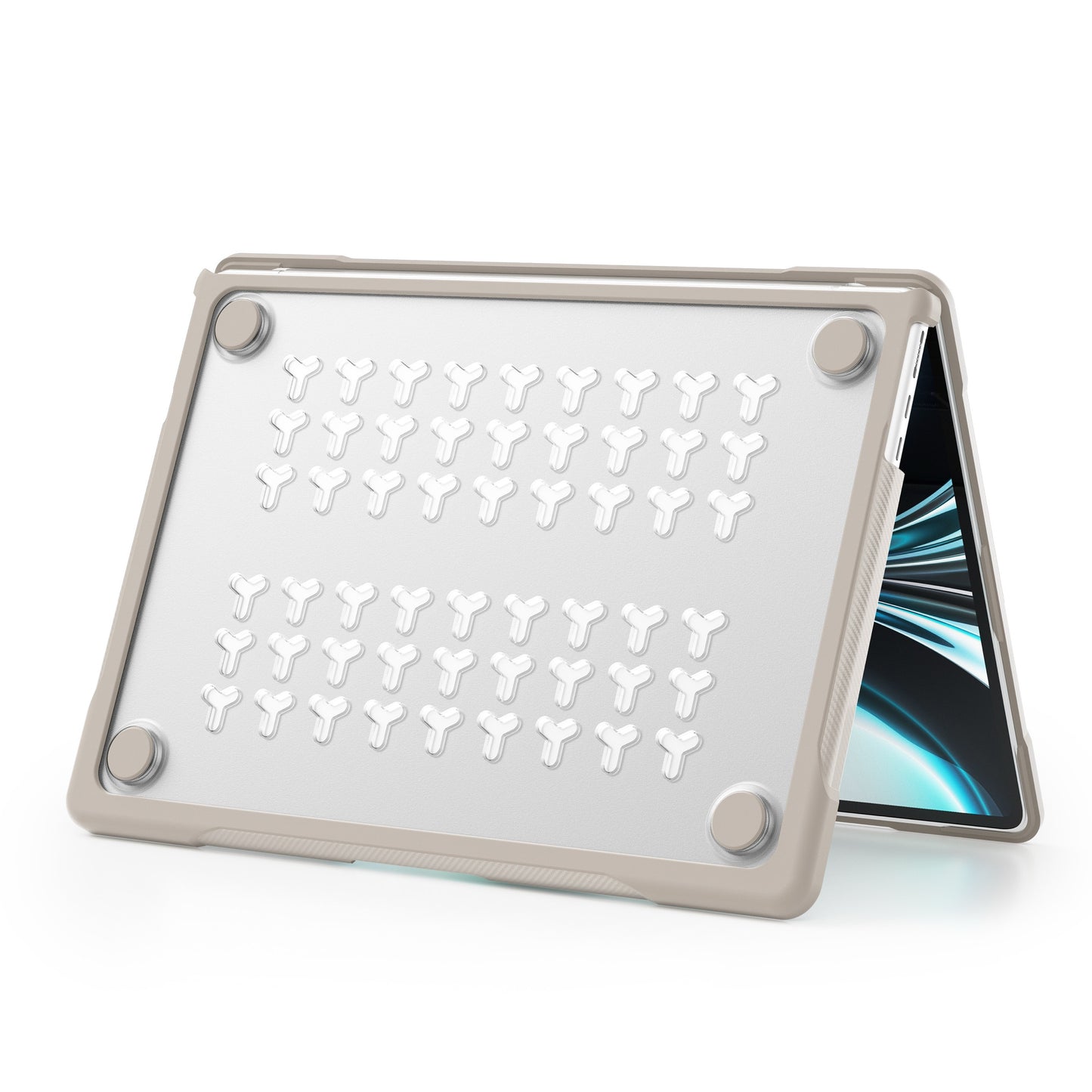 MacBook Hard Carbon fibre Bumper Shell Case for MacBook Air with Silicone Keyboard Cover