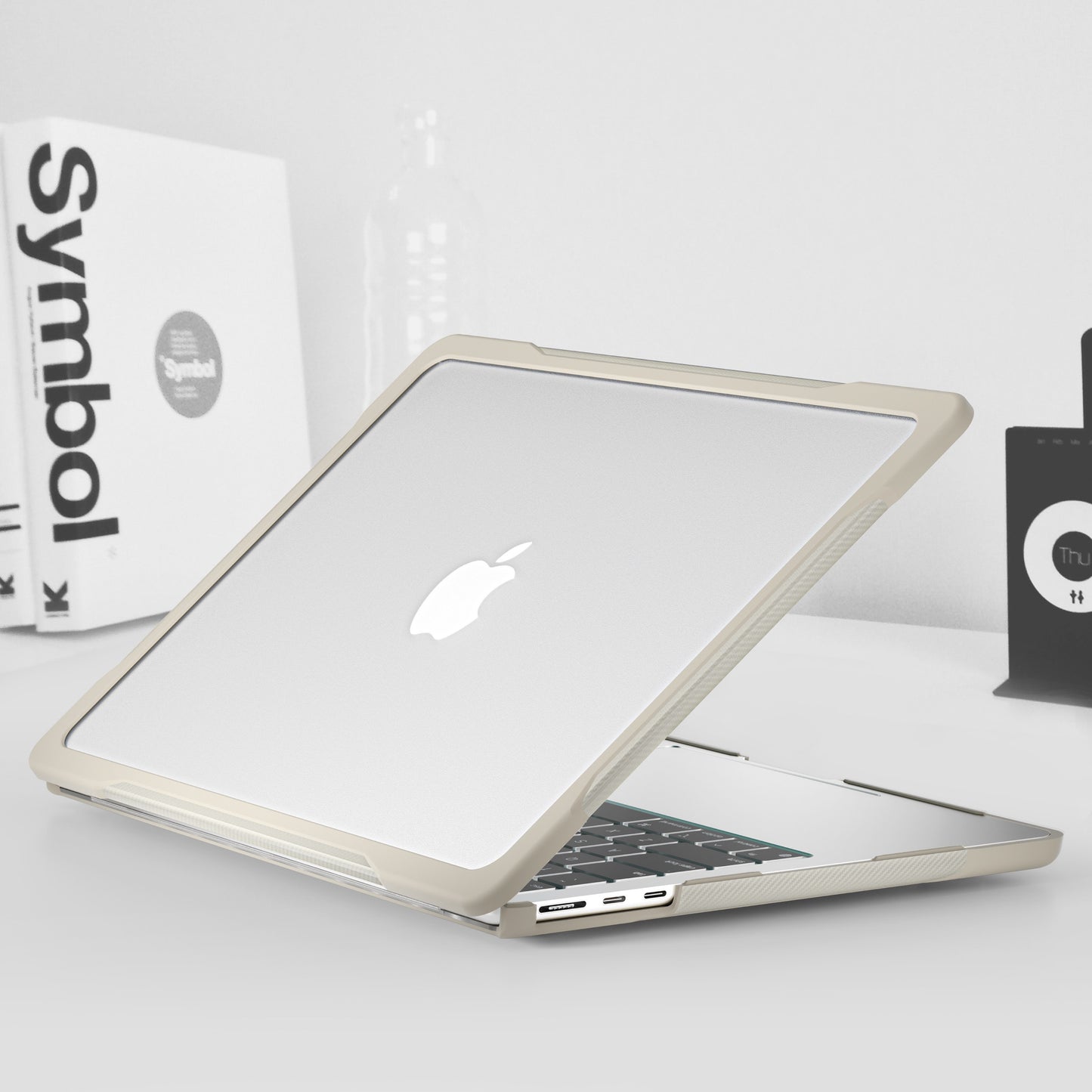 MacBook Hard Carbon fibre Bumper Shell Case for MacBook Air with Silicone Keyboard Cover