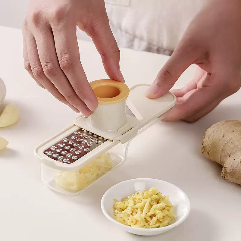 3-in-1 Ginger & Garlic Grater with Safety Hand Guard