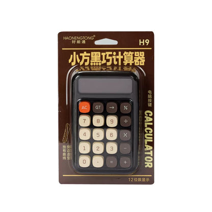 Retro Style minimalist Compact H9 Large LCD Screen 12 Digit Calculator Battery Powered