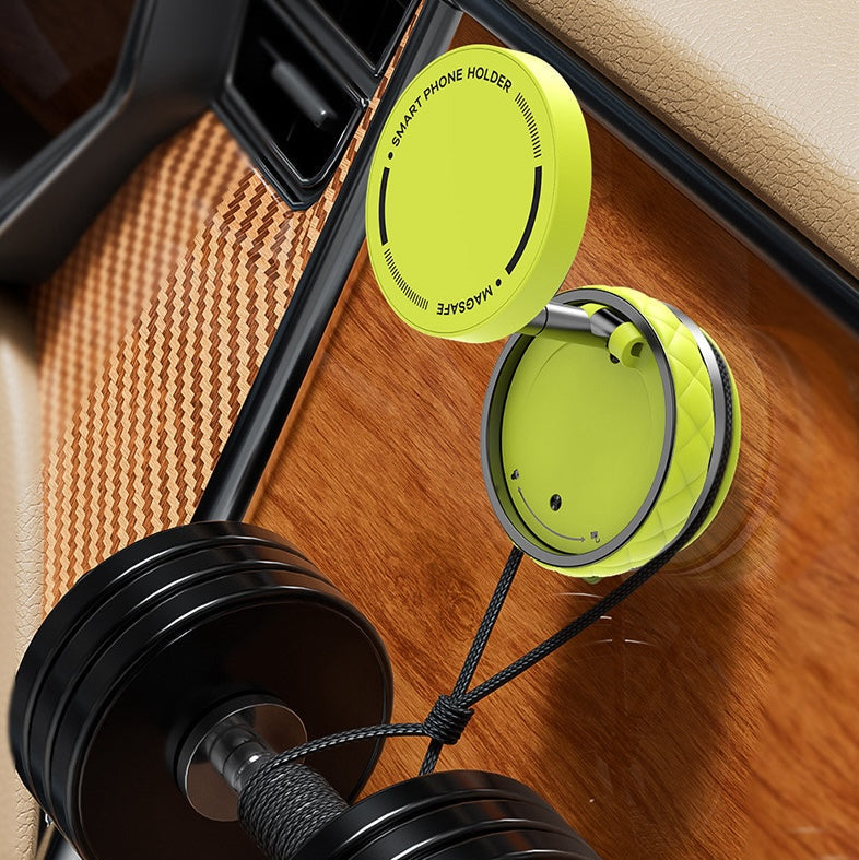 Foldable Car Phone Bracket Stand 360 Degree Rotation Adjustable with Double Suction Technology for Easy Viewing