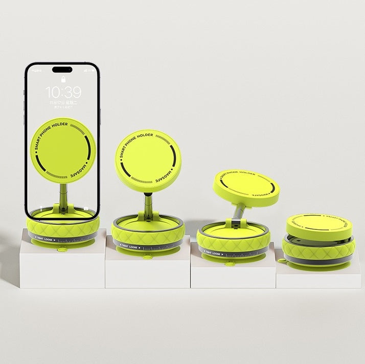 Foldable Car Phone Bracket Stand 360 Degree Rotation Adjustable with Double Suction Technology for Easy Viewing