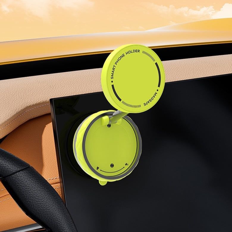 Foldable Car Phone Bracket Stand 360 Degree Rotation Adjustable with Double Suction Technology for Easy Viewing