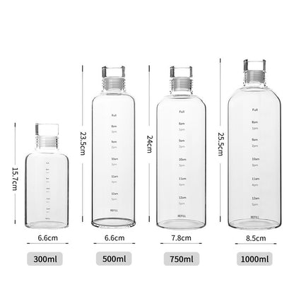 Borosilicate Glass Water bottles
