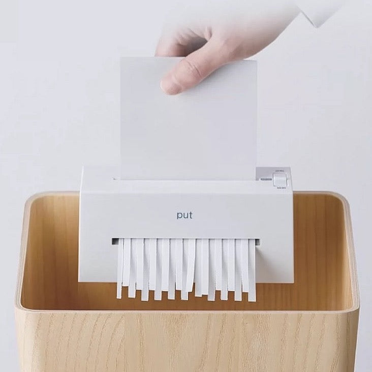 NAKABAYASHI Tabletop Mini Paper Shredder (Japanese Technology)