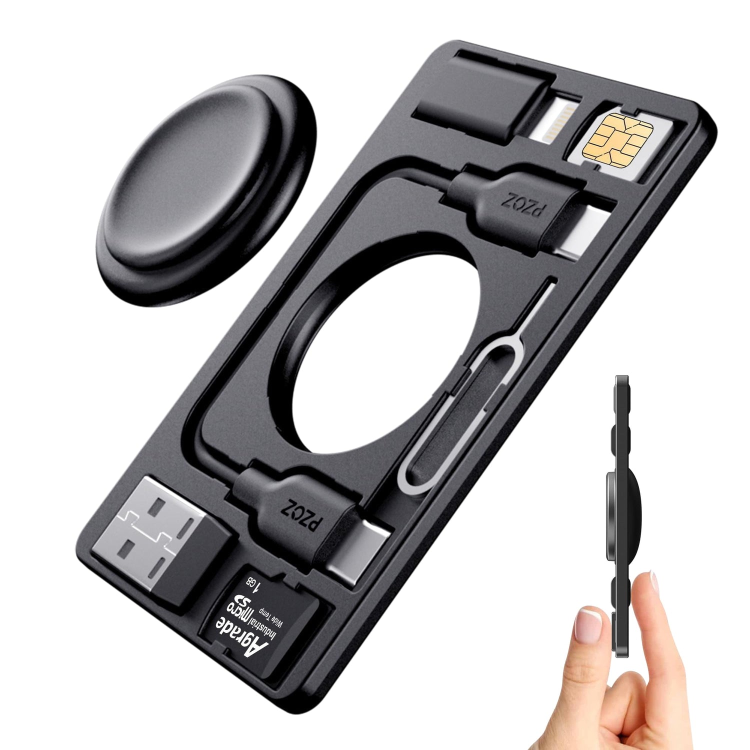 PZOZ 7-in-1 Apple Watch Fast Charging Portable Card Clip