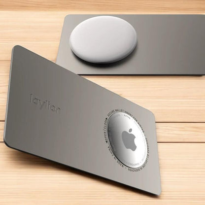 LAYLION Super Slim Aluminium  Card Wallet Insert for AirTag