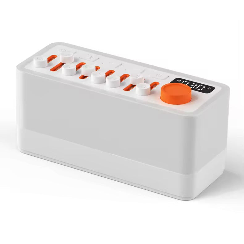 3-in-1 White Noise Sleep Sound Machine/Portable Bluetooth Speaker/12 Colors Night Light, Mixable 8 Nature Sounds & White Noise, Sleep Timer for Baby Adult