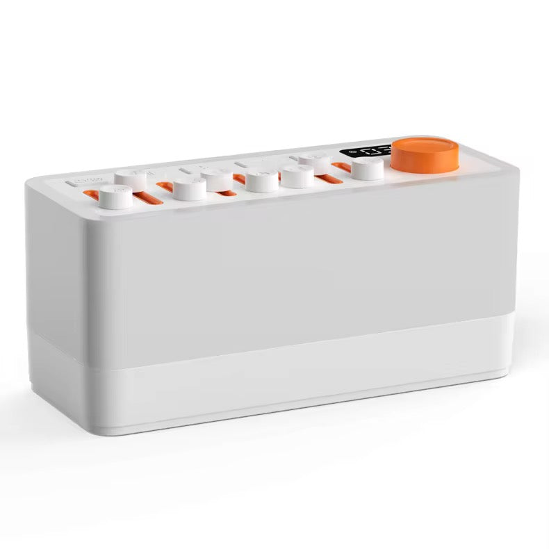 3-in-1 White Noise Sleep Sound Machine/Portable Bluetooth Speaker/12 Colors Night Light, Mixable 8 Nature Sounds & White Noise, Sleep Timer for Baby Adult