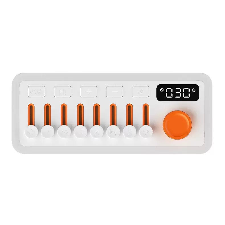 3-in-1 White Noise Sleep Sound Machine/Portable Bluetooth Speaker/12 Colors Night Light, Mixable 8 Nature Sounds & White Noise, Sleep Timer for Baby Adult