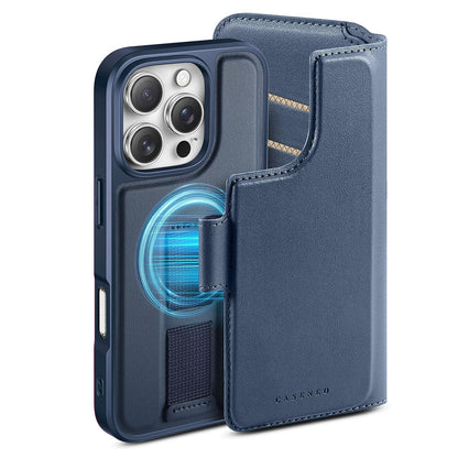 2 in 1 iPhone Detachable Wireless Charging Folio MagSafe Case and Cover RFID Blocking Card wallet Slots Removable Cover for iPhone