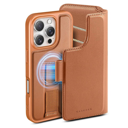 2 in 1 iPhone Detachable Wireless Charging Folio MagSafe Case and Cover RFID Blocking Card wallet Slots Removable Cover for iPhone