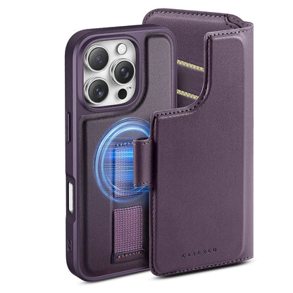 2 in 1 iPhone Detachable Wireless Charging Folio MagSafe Case and Cover RFID Blocking Card wallet Slots Removable Cover for iPhone