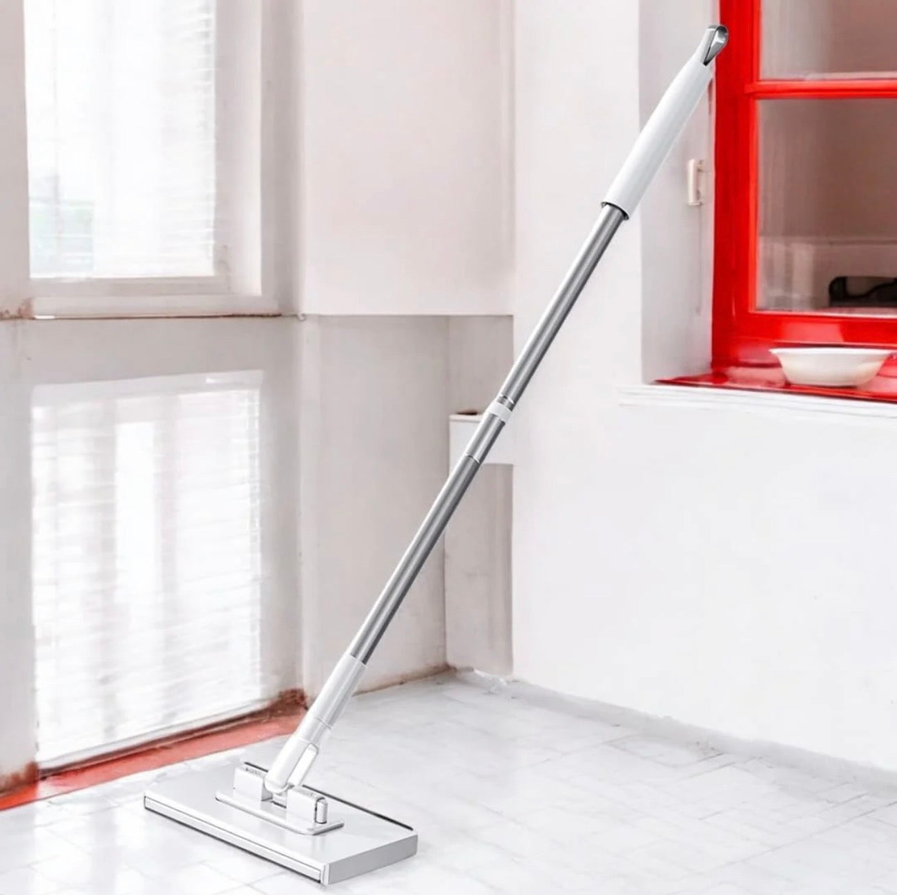 Self Clip Retractable and Multifunctional Cleaning Mop with Quick Cloth Replacement