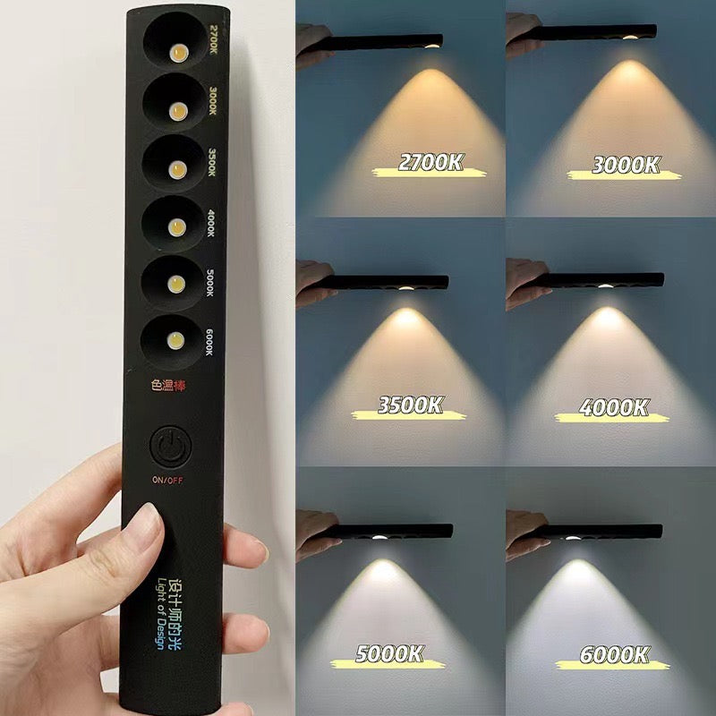 Rechargeable Portable Color Temperature Lamp Baton