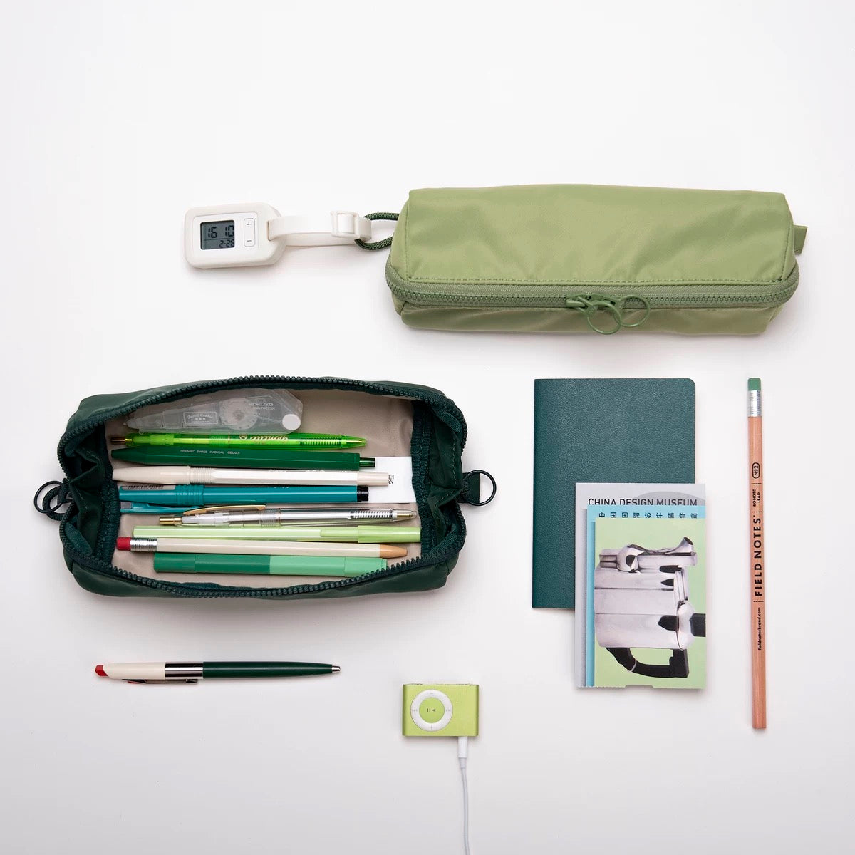 Large capacity multi-purpose pencil pouch