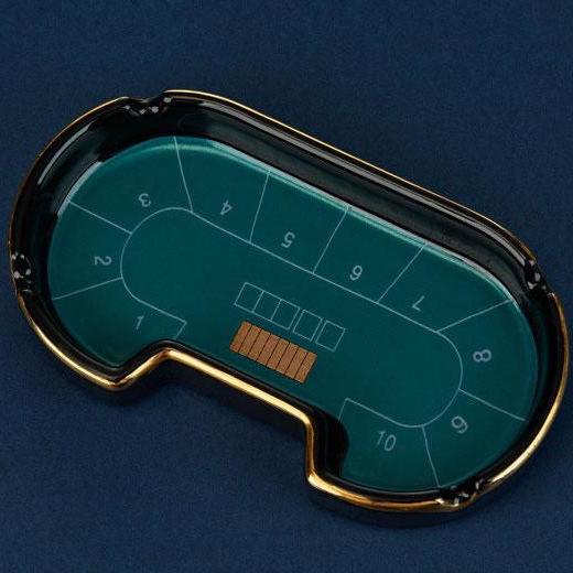 Poker Table Ceramic Ashtray