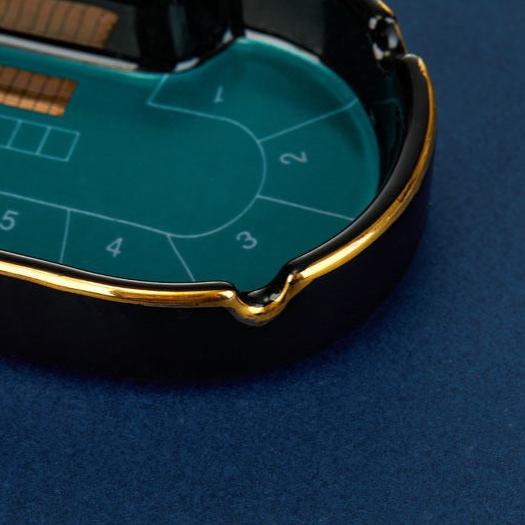Poker Table Ceramic Ashtray