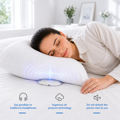 Under Pillow Speaker Ultra-Thin Wireless Bluetooth Pillow Speaker with timer, Acoustic fabric mesh, Light as feather,
