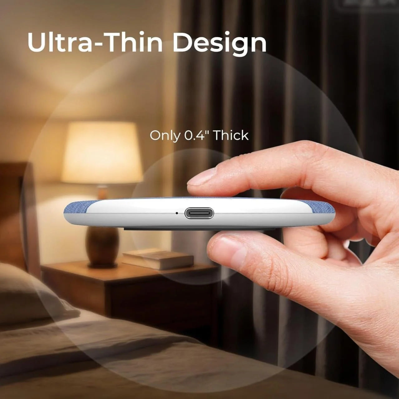 Under Pillow Speaker Ultra-Thin Wireless Bluetooth Pillow Speaker with timer, Acoustic fabric mesh, Light as feather,