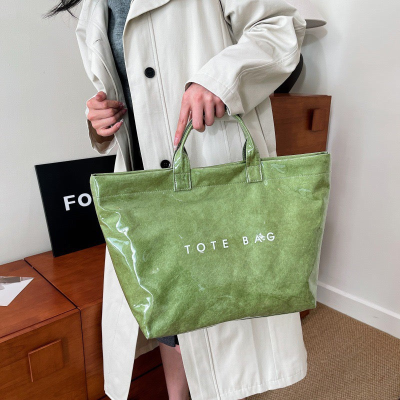 Women's Tyvek + PVC Fashion Tote Bags