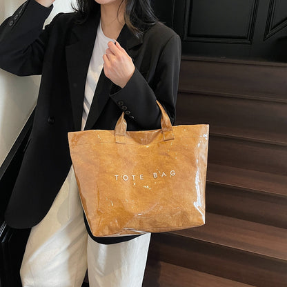 Women's Tyvek + PVC Fashion Tote Bags
