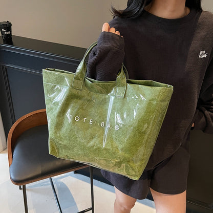 Women's Tyvek + PVC Fashion Tote Bags