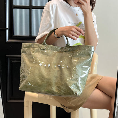 Women's Tyvek + PVC Fashion Tote Bags