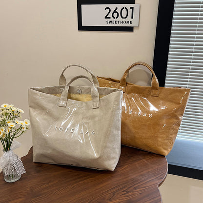 Women's Tyvek + PVC Fashion Tote Bags