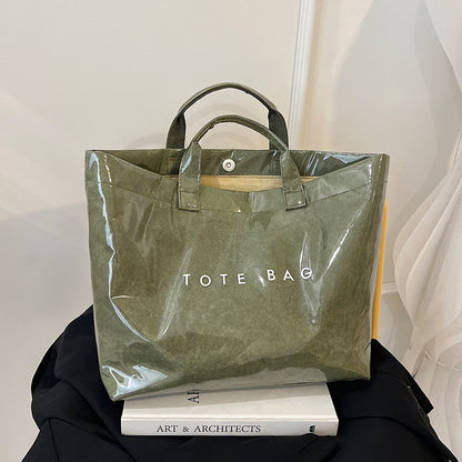 Women's Tyvek + PVC Fashion Tote Bags