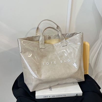 Women's Tyvek + PVC Fashion Tote Bags