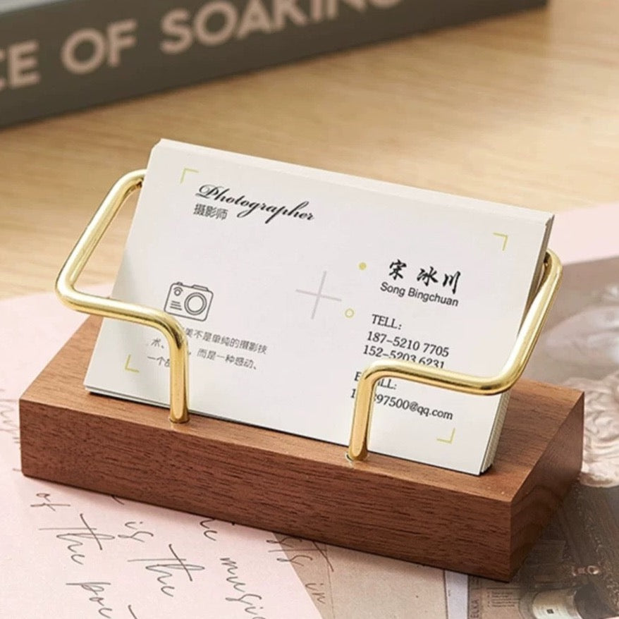 Wooden Business Card Holder