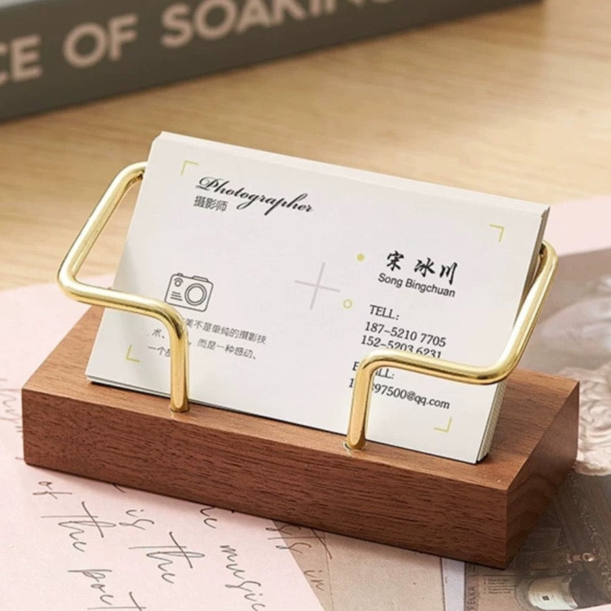 Wooden Business Card Holder