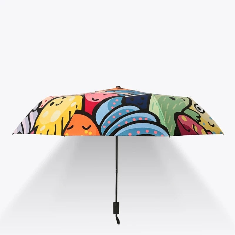 Sea World Grafitti Printed Autofold All Season Umbrella