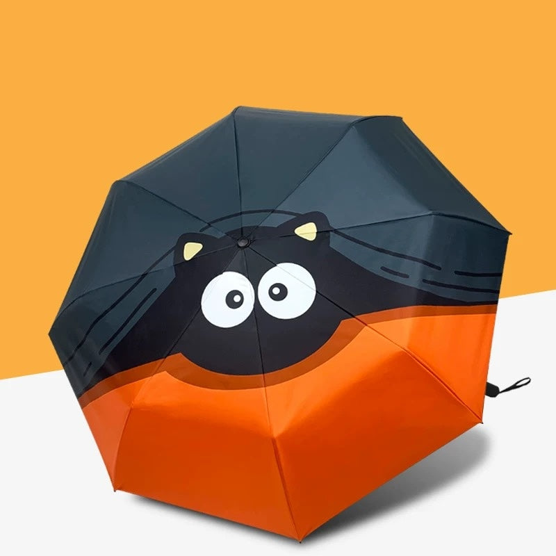Peekaboo Panther Printed Autofold All Season Umbrella