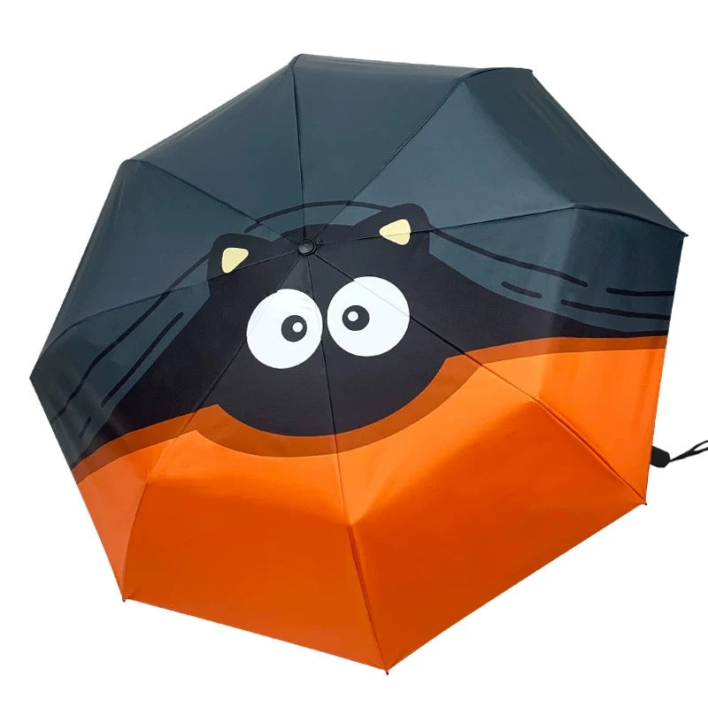 Peekaboo Panther Printed Autofold All Season Umbrella