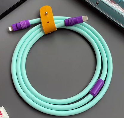 Neon Charging Cable for Mobile Devices (PD) Power Delivery - Universal Type-C