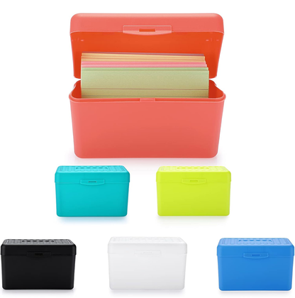 Index Card Storage Box with Index cards  Index Card Holder Notecard Box 1 Set 50 Index Cards Included