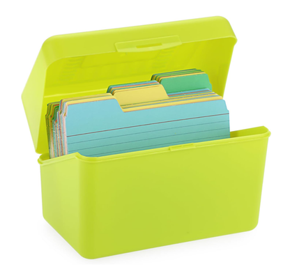 Index Card Storage Box with Index cards  Index Card Holder Notecard Box 1 Set 50 Index Cards Included