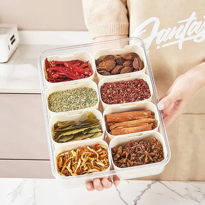 Spice Storage Box with Lid -8 Part