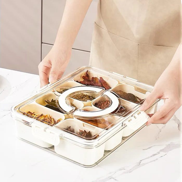 Spice Storage Box with Lid -8 Part