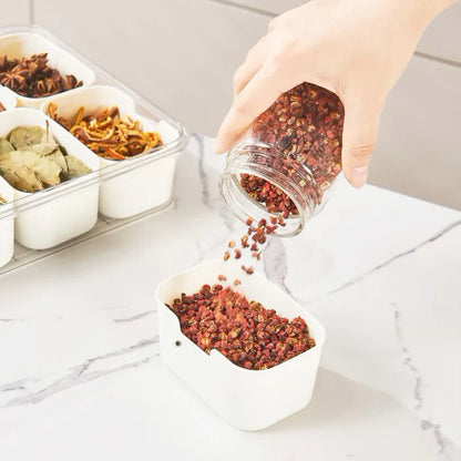 Spice Storage Box with Lid -8 Part