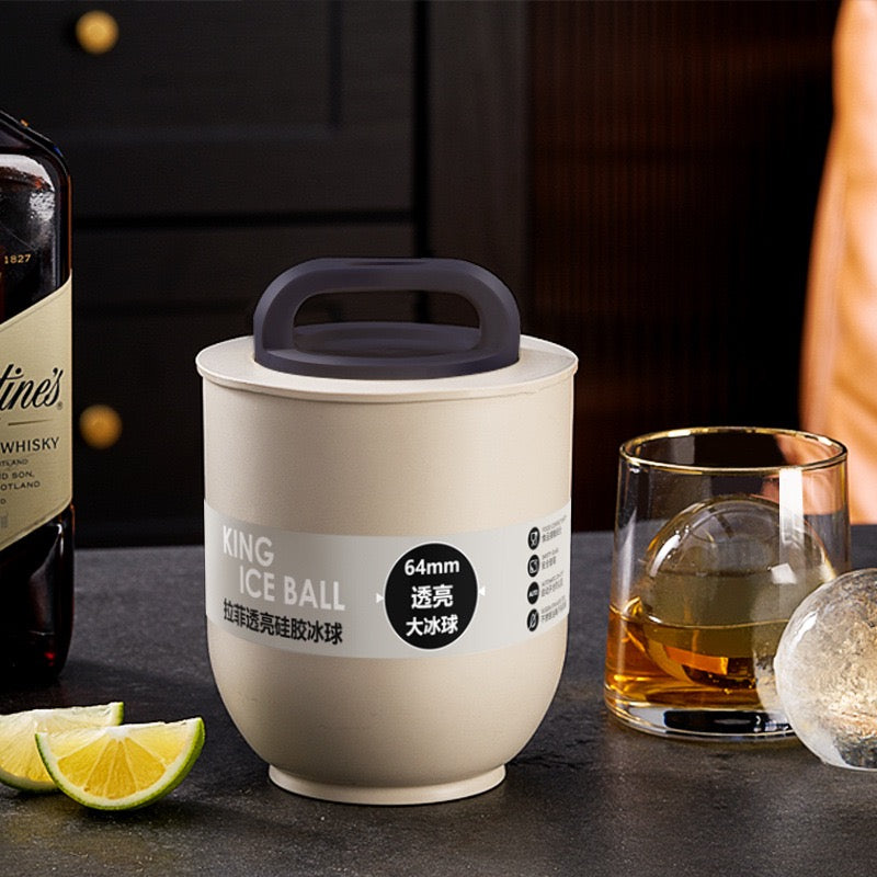 Lafite King Ice-ball Maker, Food Grade Odourless Silicone Ice ball Maker