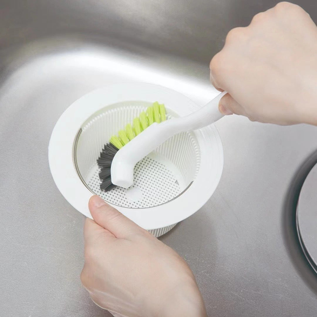 Kokubo Glean Strainer Brush L-shaped cleaning brush designed for kitchen sinks and drain