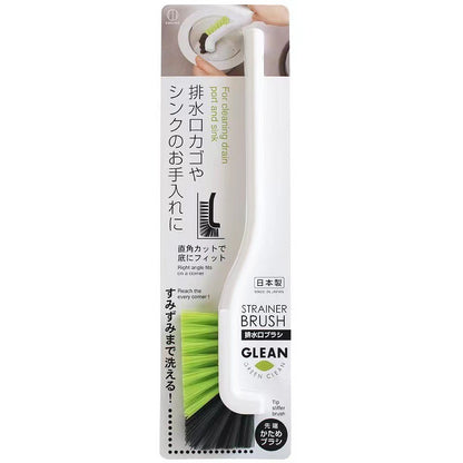 Kokubo Glean Strainer Brush L-shaped cleaning brush designed for kitchen sinks and drain